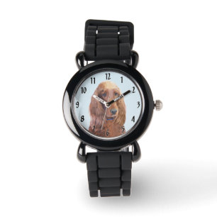 Montre Peinture de Setter Irlandais - Art de Chien Origin