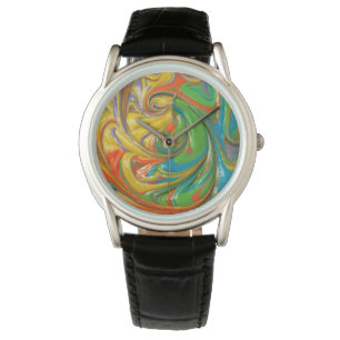 Montre peinture de tourbillonnement