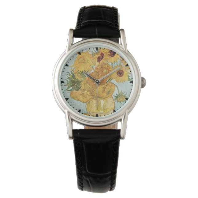 Montre Peinture de tournesol Van Gogh (devant)