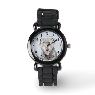 Montre Peinture de Wolfhound irlandais - Joli art origina