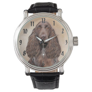 Montre Peinture d'espagnol de terrain - jolie art origina