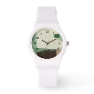 Montre Peinture d'expressioniste avec les courses lourdes