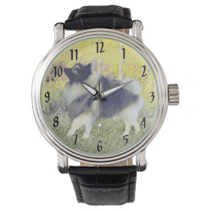 Montre Peinture en teint de Keeshond - jolie art original