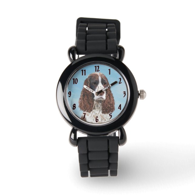 Montre Peinture espagnole Springer anglaise Peinture orig (Recto)