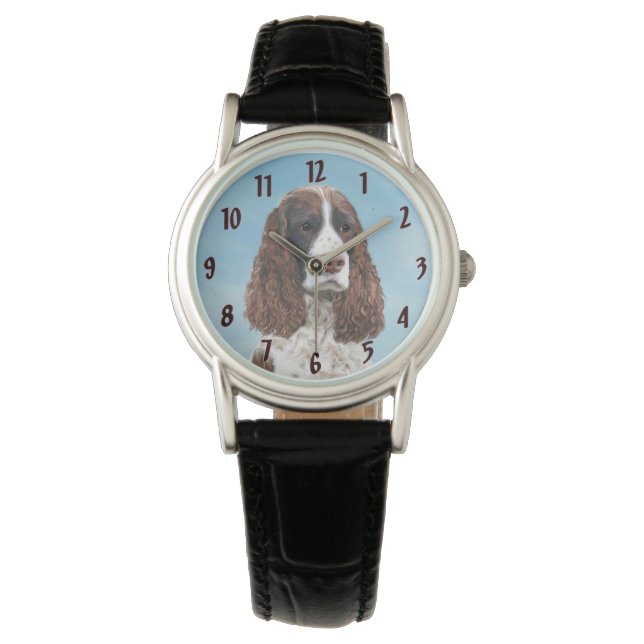 Montre Peinture espagnole Springer anglaise Peinture orig (devant)