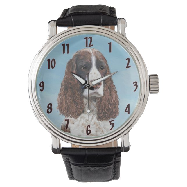 Montre Peinture espagnole Springer anglaise Peinture orig (devant)