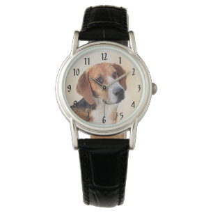 Montre Peinture Harrier - Joli art original chien