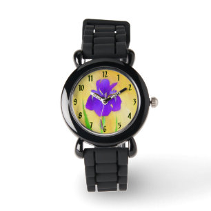 Montre Peinture Iris à cordes - Art Fleur d'origine