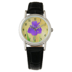 Montre Peinture Iris à cordes - Art Fleur d'origine