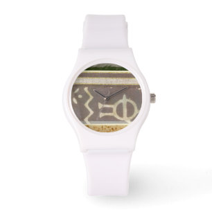 Montre Peinture Motif Tribale contemporaine