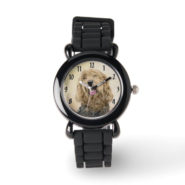 Montre Peinture Otterhound - Art Original et Mignon de Ch (Recto)