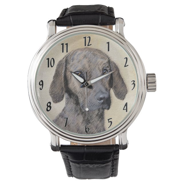 Montre Peinture Plott - Art Original Mignon de Chien (devant)