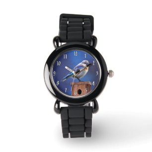 Montre Peinture pour oiseaux bleus (femelle) - Art origin