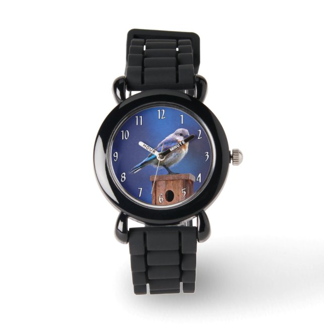 Montre Peinture pour oiseaux bleus (femelle) - Art origin (Recto)