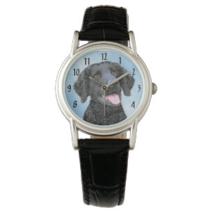 Montre Peinture Retriever recouverte de boue - Art Chien