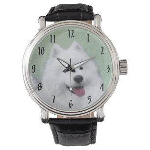 Montre Peinture Samoyed - Cute Original Chien Art