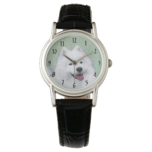 Montre Peinture Samoyed - Cute Original Chien Art