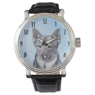 Montre Peinture Suédoise Vallhund - Cute Original Chien A