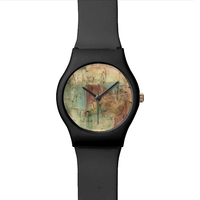 Montre Peinture sur la Terre avec surface fissurée (Fermer)