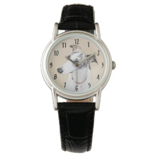 Montre Peinture Whippet - Jolie art original chien