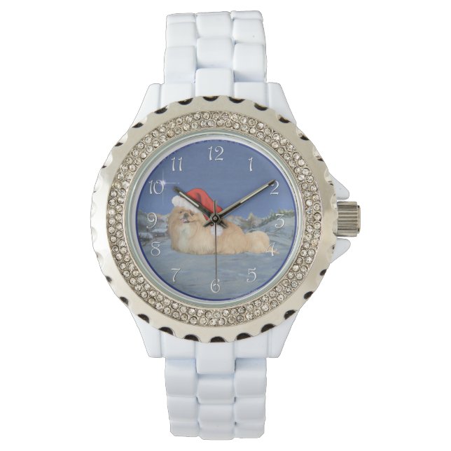 Montre Pékinois Père Noël (devant)