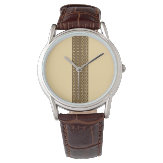 Montre Pendentif croix Telet - Début sur marron (devant)