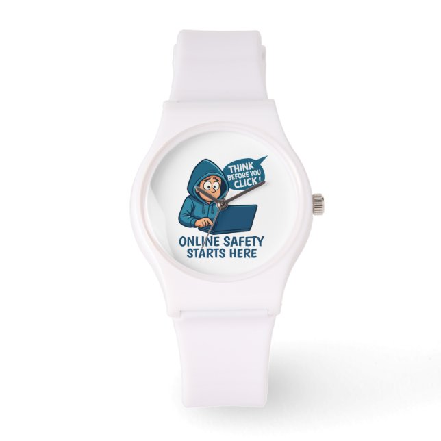 Montre Pensez avant de cliquer - Sensibilisation à la séc (Recto)