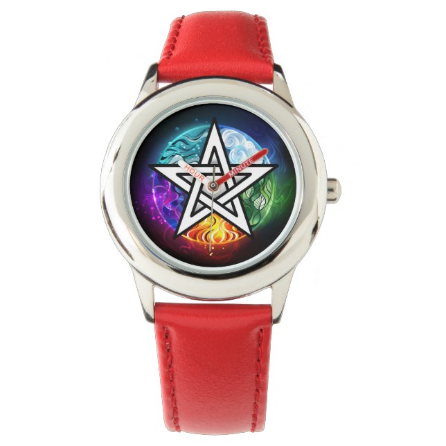 Montre pentagramme du Wiccan (devant)