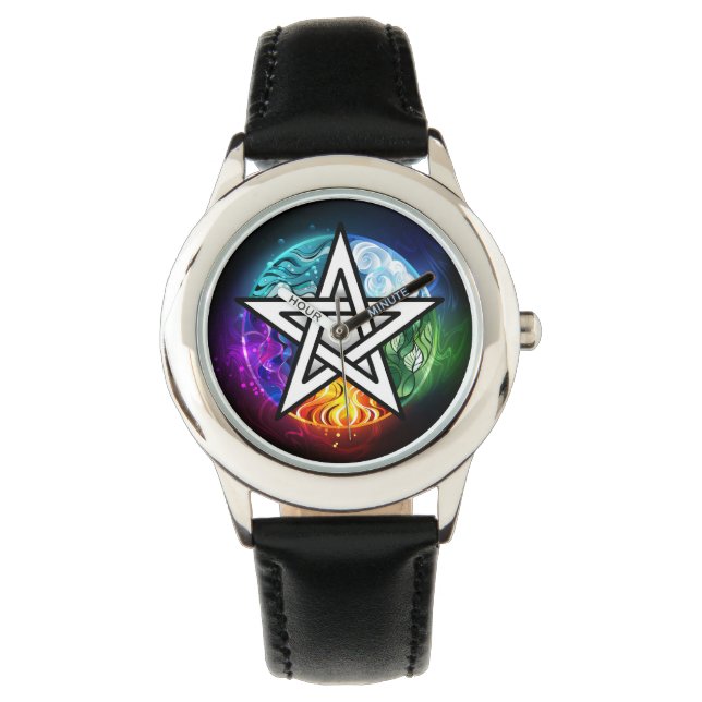 Montre pentagramme du Wiccan (devant)