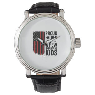 Montre Père fier de quelques enfants insolents T-shirt pa