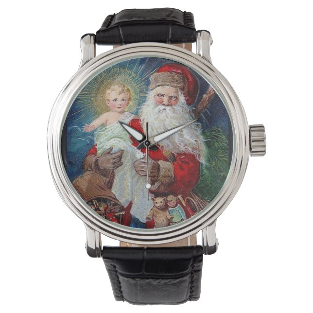 Montre Père Noël avec Christ Enfant (devant)