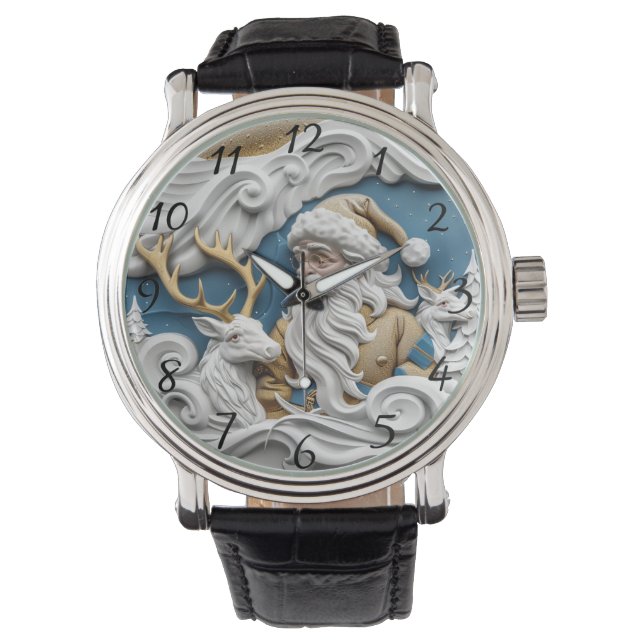 Montre Père Noël la veille de Noël (devant)