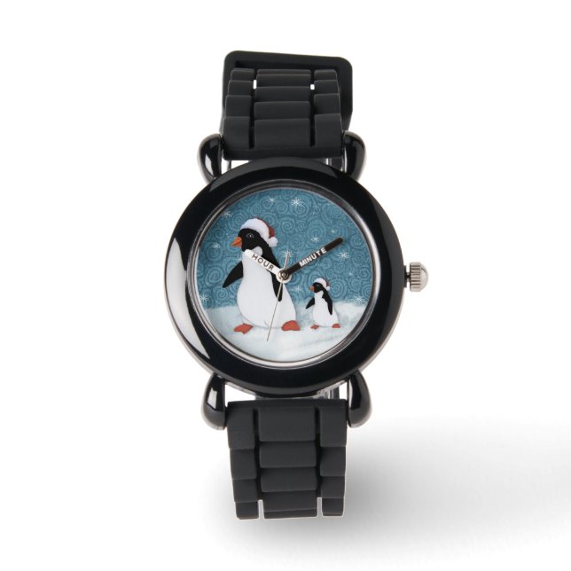 Montre Père Noël Penguins Watch (Recto)