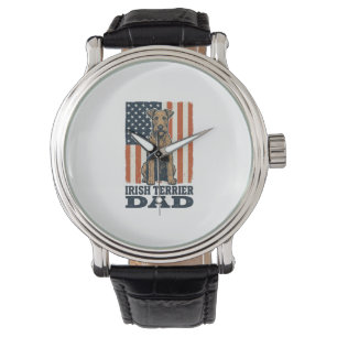 Montre Père Terrier Irlandais Patriotique Vintage