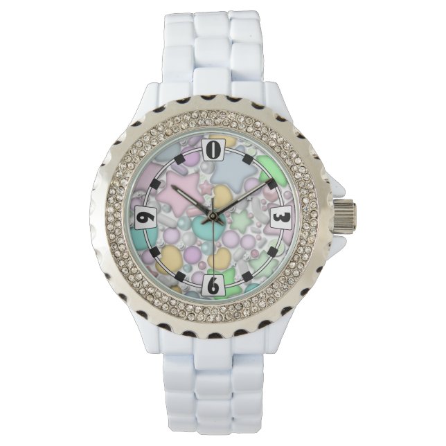 Montre Perles de verre, bijoux (devant)