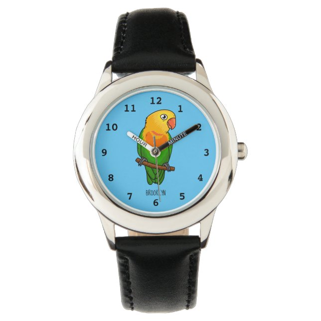 Montre Perroquet de caricature mignon lovebird (devant)