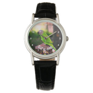 Montre Perroquet de pâte feuilletée personnalisé