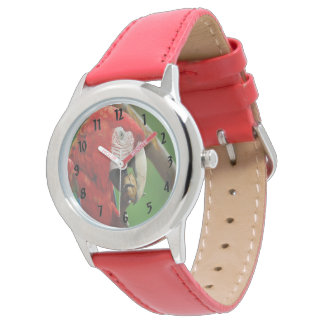 Montre Perroquet rouge tropical
