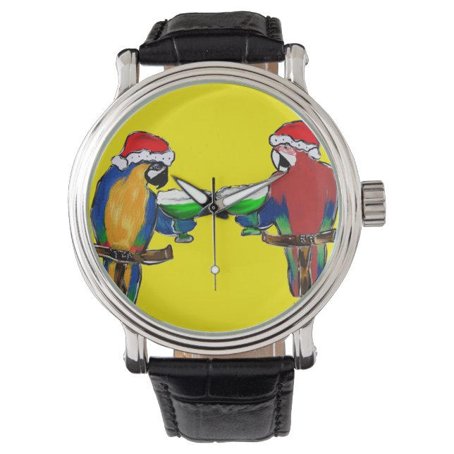 Montre Perroquets de fête (devant)