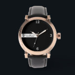 Montre Personalized Couple Name | Love Quote Black<br><div class="desc">Personalized Couple Name | Love Quote Black watch.</div>