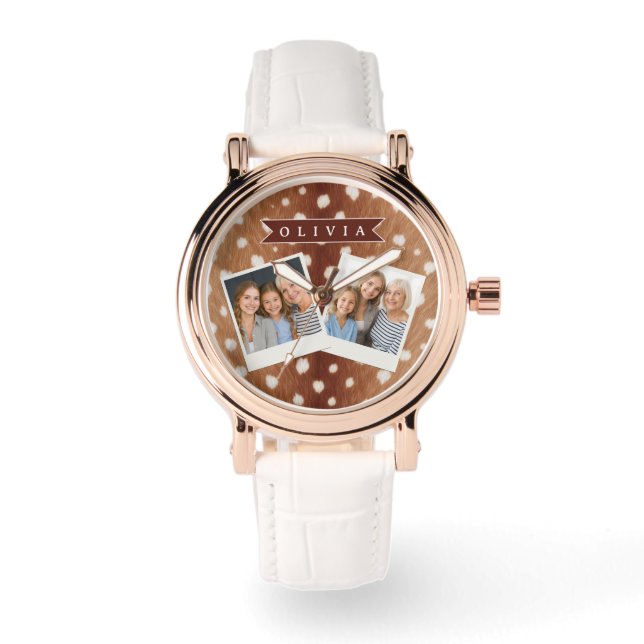 Montre Personalized Deer Print Neutral Aesthetic Gifts (Recto)
