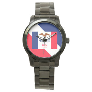 Montre Personalized Iowa State Flag Design