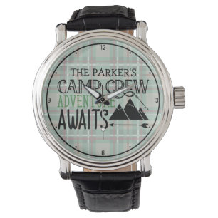 Montre PERSONALIZED NAME Cabin Camping Adventure