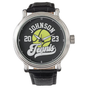 Montre Personalized NAME Tennis Player Racket Ball Court