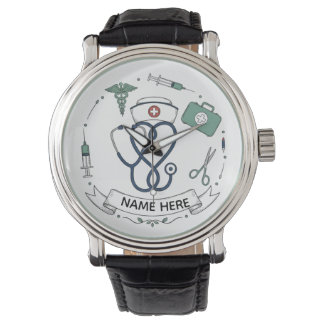 Montre Personalized Nurse Name Watch