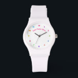Montre Personnalisable - Choisissez vos polices / Ajouter<br><div class="desc">Horloge personnalisable unique - Choisissez / ajoutez vos couleurs préférées d'arrière - plan et de numéro ! Choisissez / ajoutez votre texte / polices / nom / date / image / image / logo ...  ou sinon :) ( Edition > Sélectionner tout > Choisir vos polices préférées )</div>