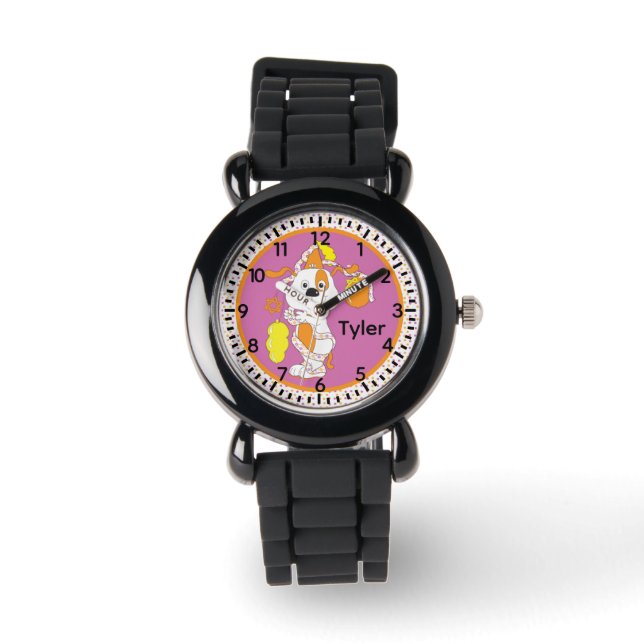 Montre personnalisable Hanukkah Happy Dog (Recto)