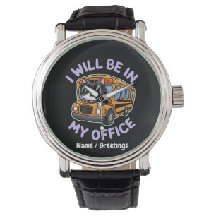 Montre Personnalisable sera dans mon bureau Cute Cat Driv