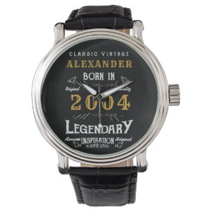 Montre Personnalisé 21e anniversaire Né en 2004