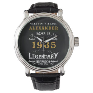 Montre Personnalisé 40e anniversaire ou retraite né 1985